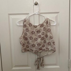 Boho Tie Up Crop Top